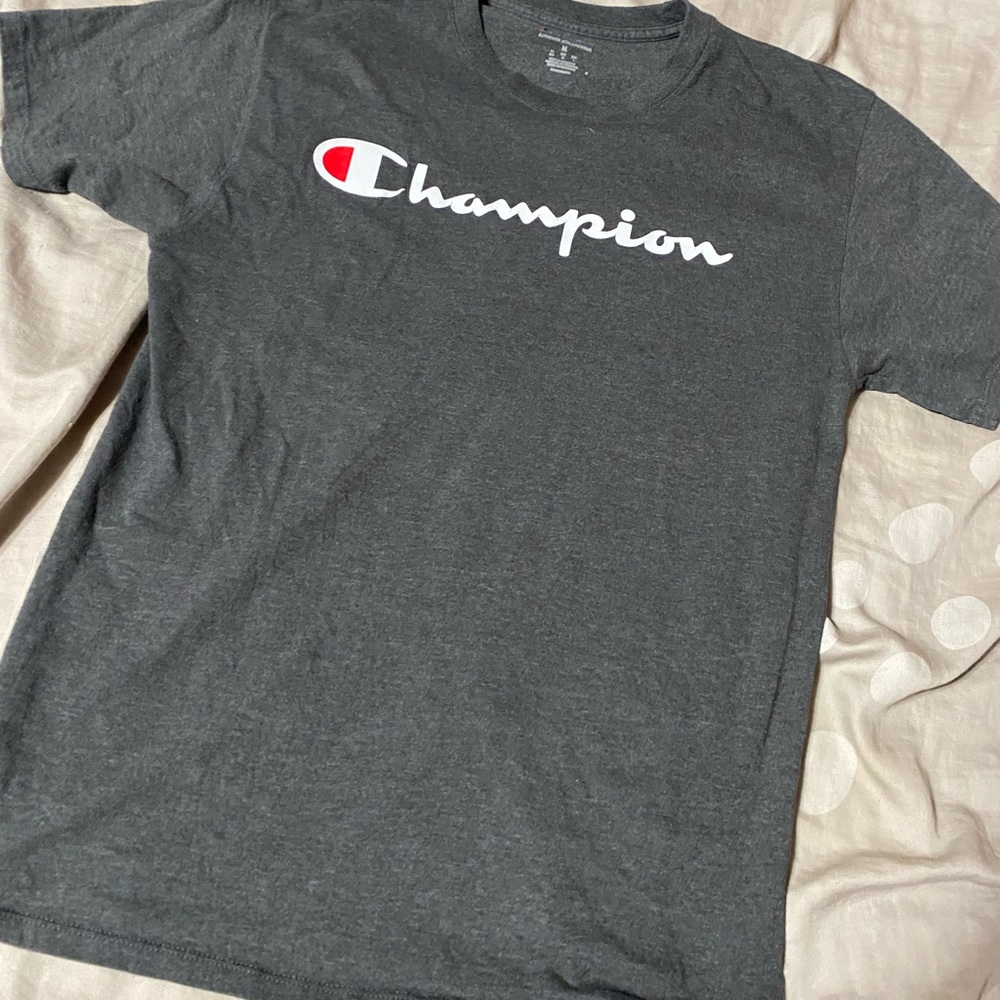 Champion Men's Charcoal Short Sleeve Tee